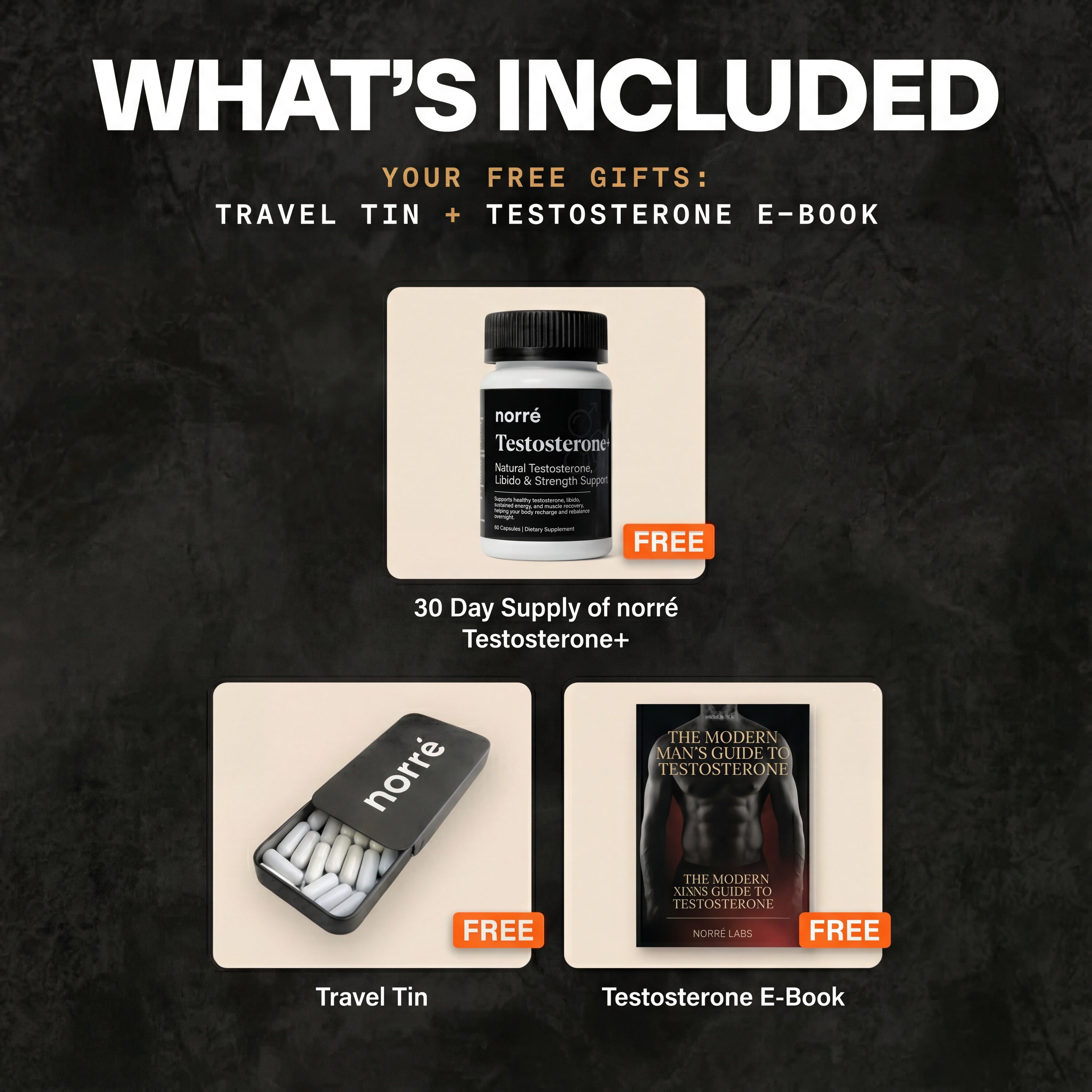 Norré Labs - Testosterone+ - free gift