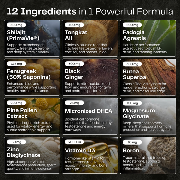 Norré Labs - Testosterone+ - 12 ingredients